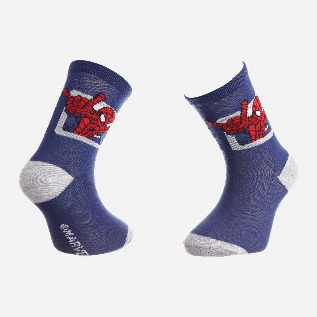 

Носки Disney Spiderman 43890147-1 19-22 Зелено-голубой/Белый