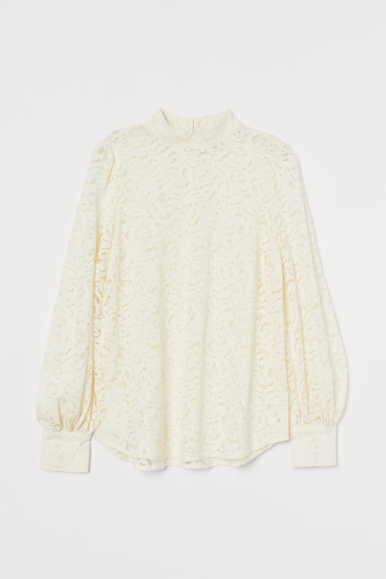

Блуза кружевная H&M M Кремовый 9192732dm