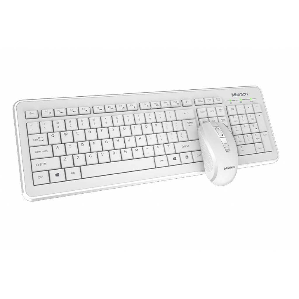 

Беспроводная клавиатура и мышь Combo MeeTion 2in1 Wireless 2.4G MT-C4120 |RU/EN раскладки| Белый