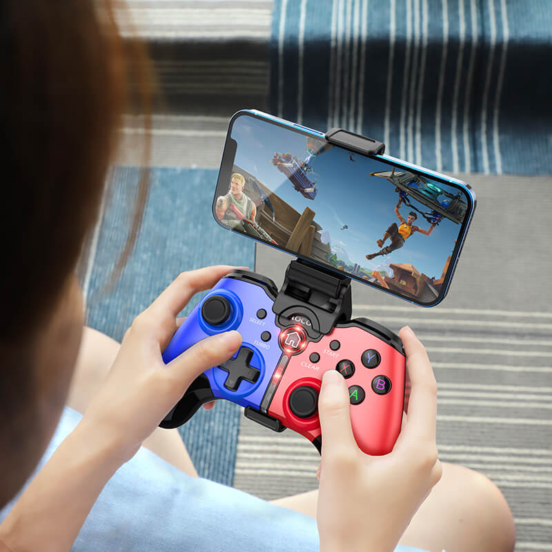 

Игровой беспроводной джойстик геймпад для телефона, компьютера HOCO GM8 |Android/PS2/PS3/PC| Красный/Синий