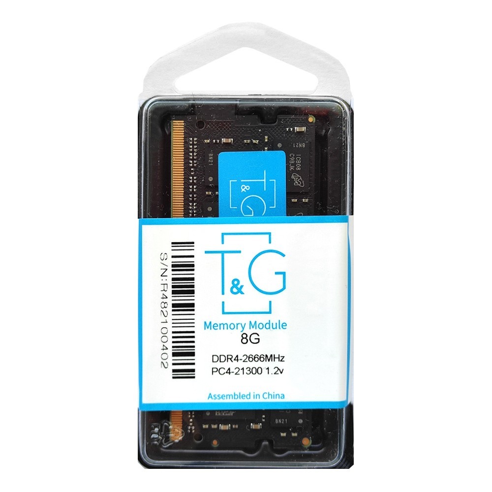 

Оперативная память T&G SO-DIMM 8GB DDR4 2666 MHz (TGDR4NB8G2666)