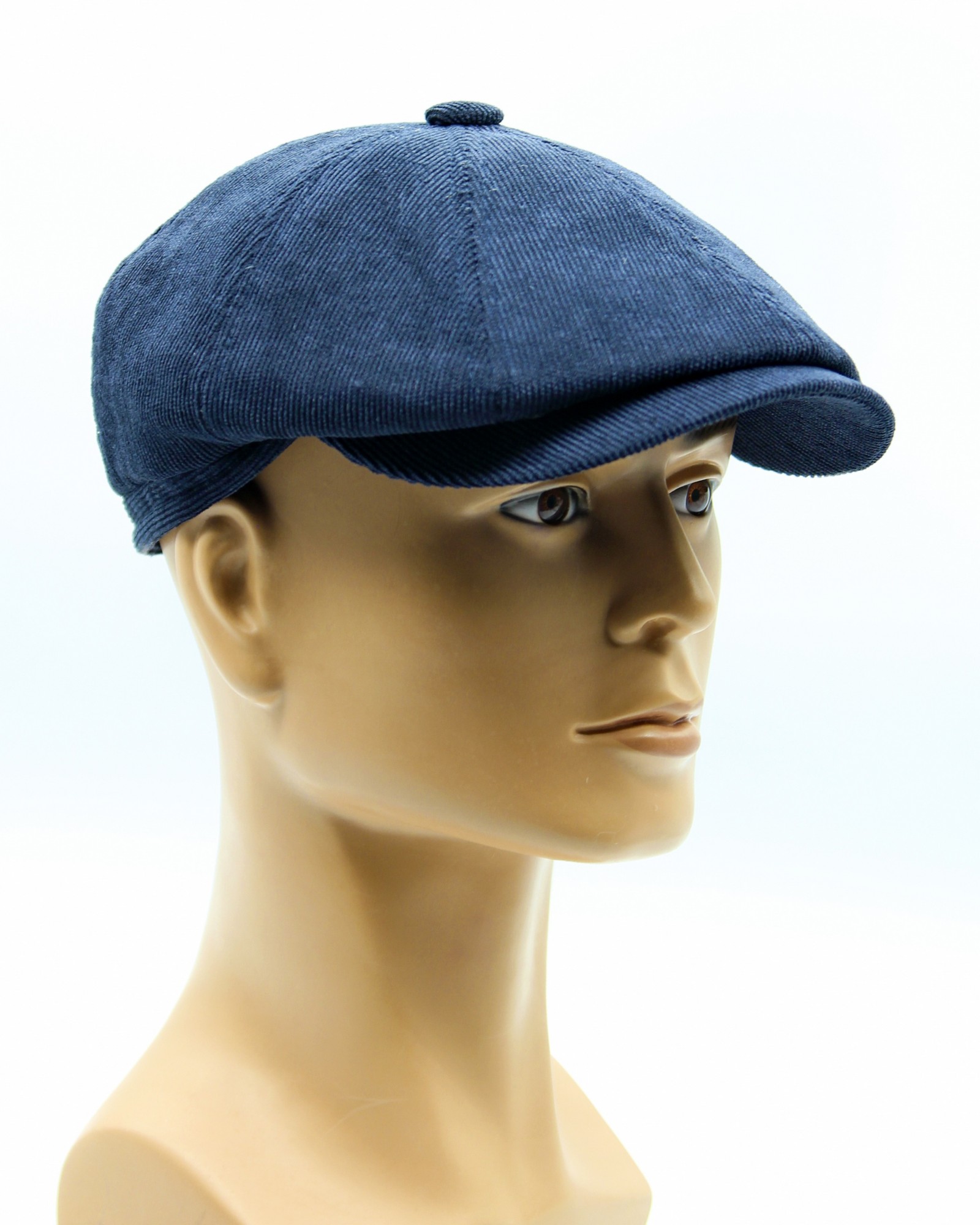 

Мужская кепка восьмиклинка вельветовая VECONS 56-61 синяя