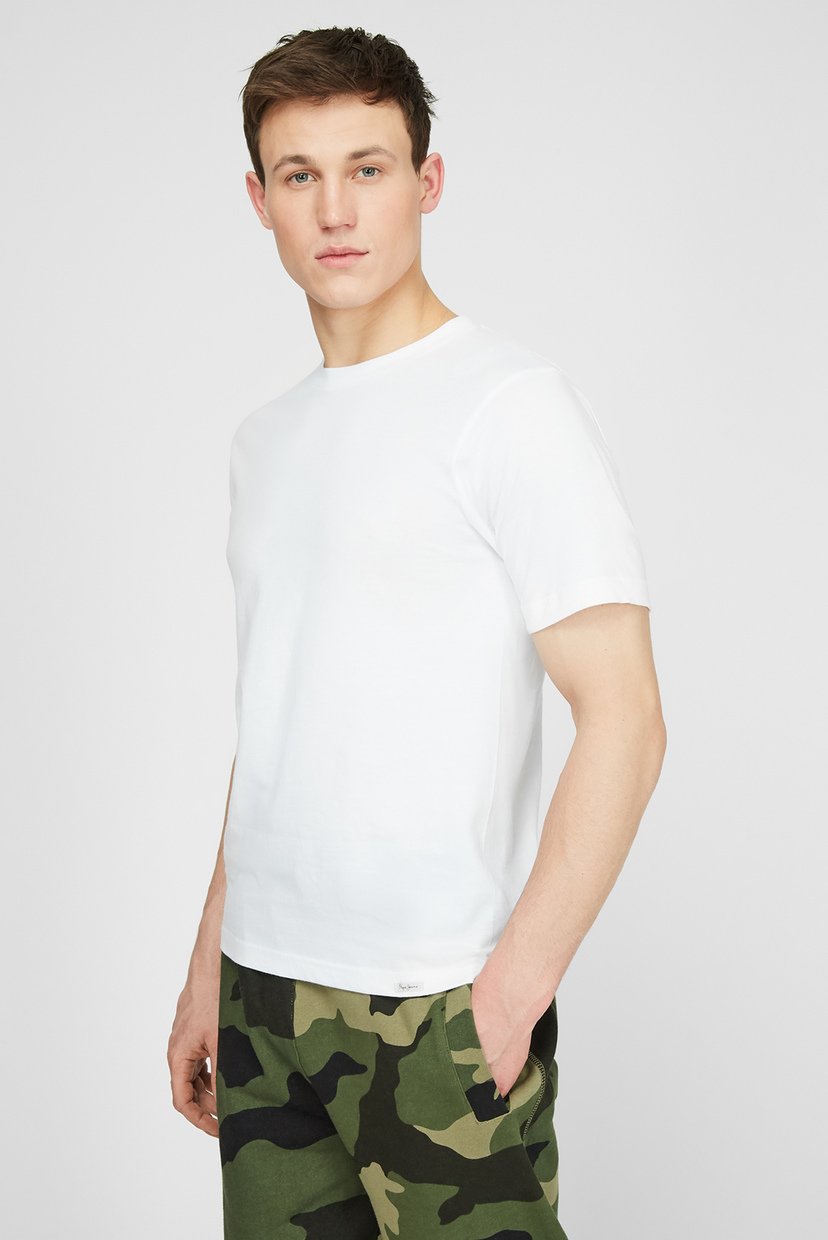 

Мужские белые футболки (2 шт) Pepe Jeans  PM503657, Мужские белые футболки (2 шт) Pepe Jeans XL PM503657