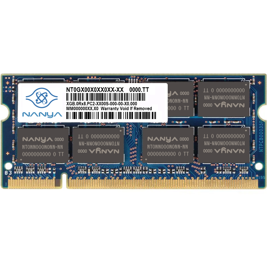 

Оперативна пам'ять Nanya SODIMM DDR2 2Gb 800MHz PC2-6400 (NT2GT64U8HD0BN-AD)
