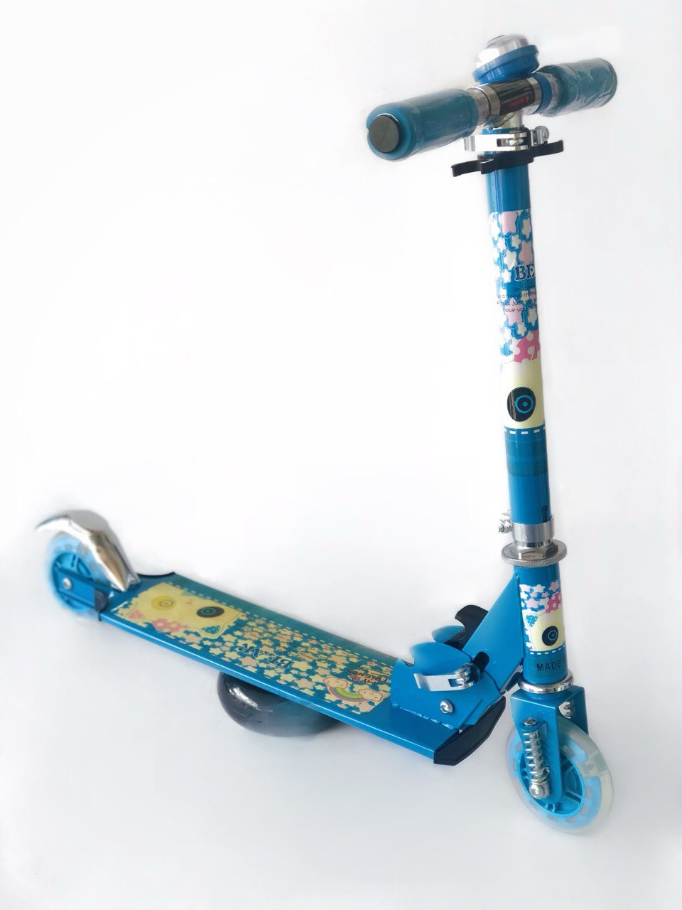 

Самокат детский Bear Kid 1015 до 40 кг голубой