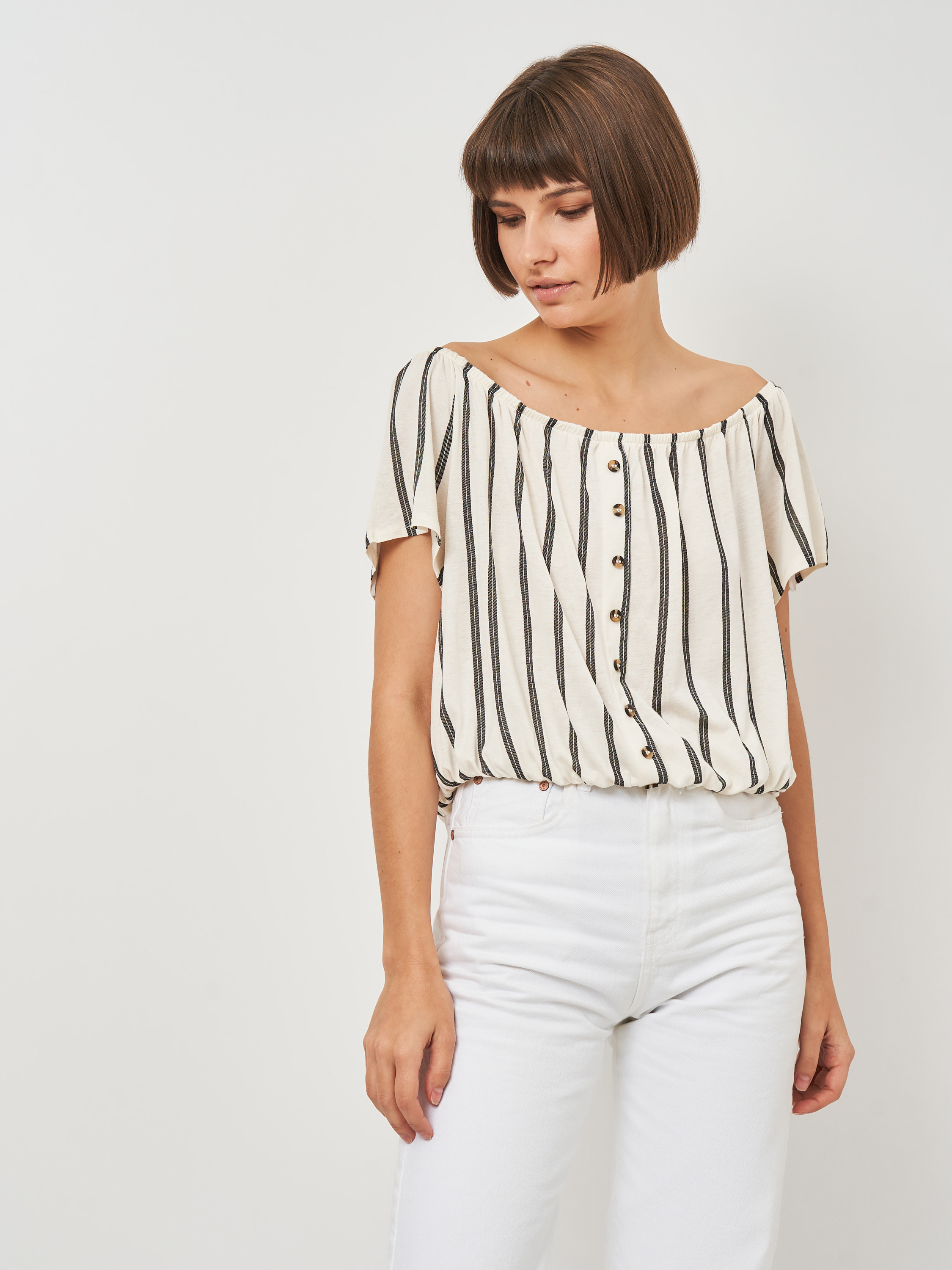 

Блузка H&M 2607-7923059  Белая, Блузка H&M 2607-7923059 L Белая