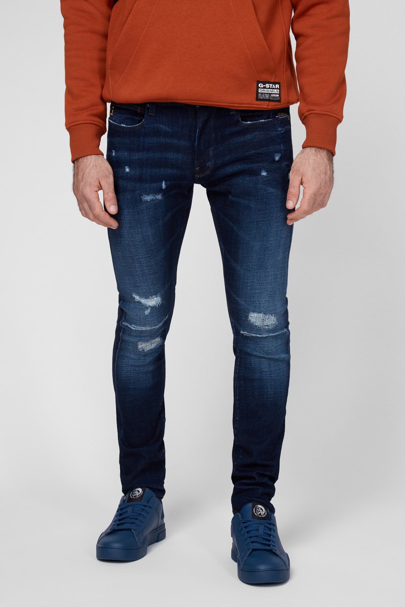 

Мужские синие джинсы Lancet Skinny G-Star RAW 32-32 D17235,C051
