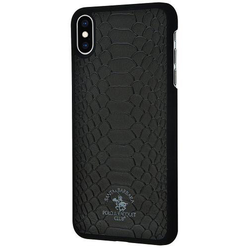 

Чехол Кожаный Leather Case для iPhone X/Xs Polo Knight (05) Black черный