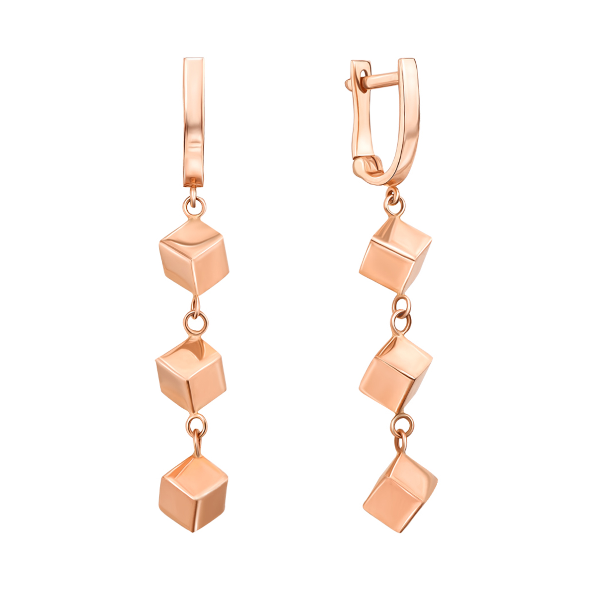 

Серьги-подвески из красного золота 000132333