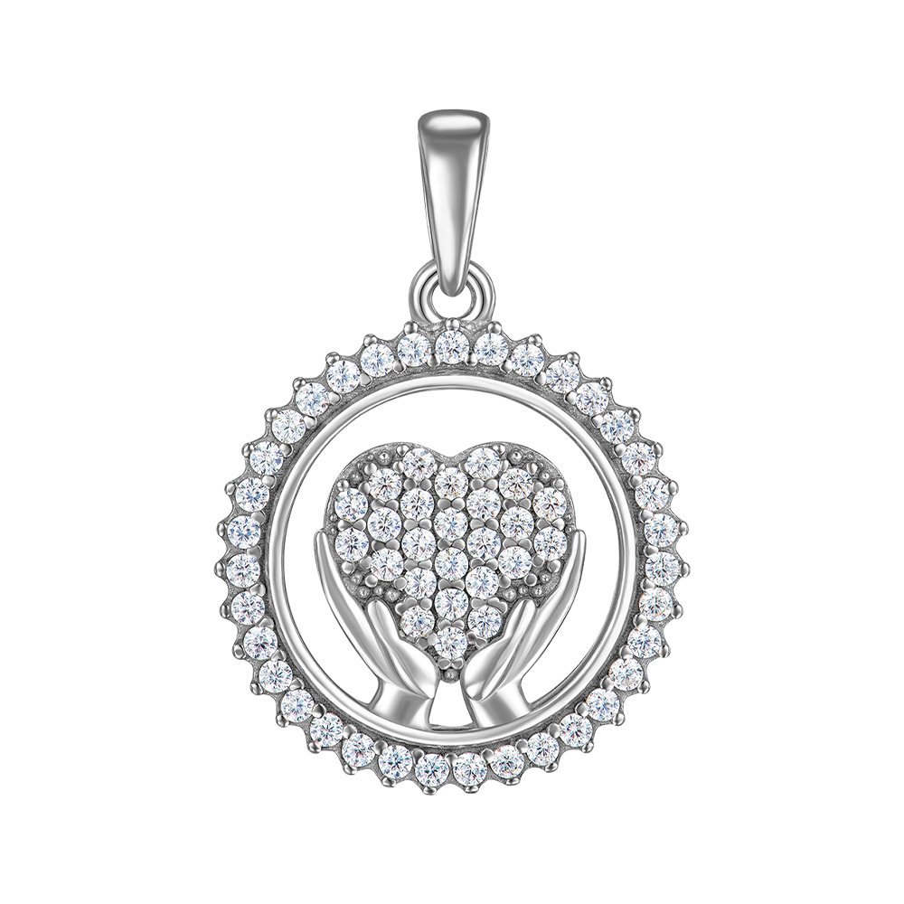 

Подвес из серебра с фианитами 000150815