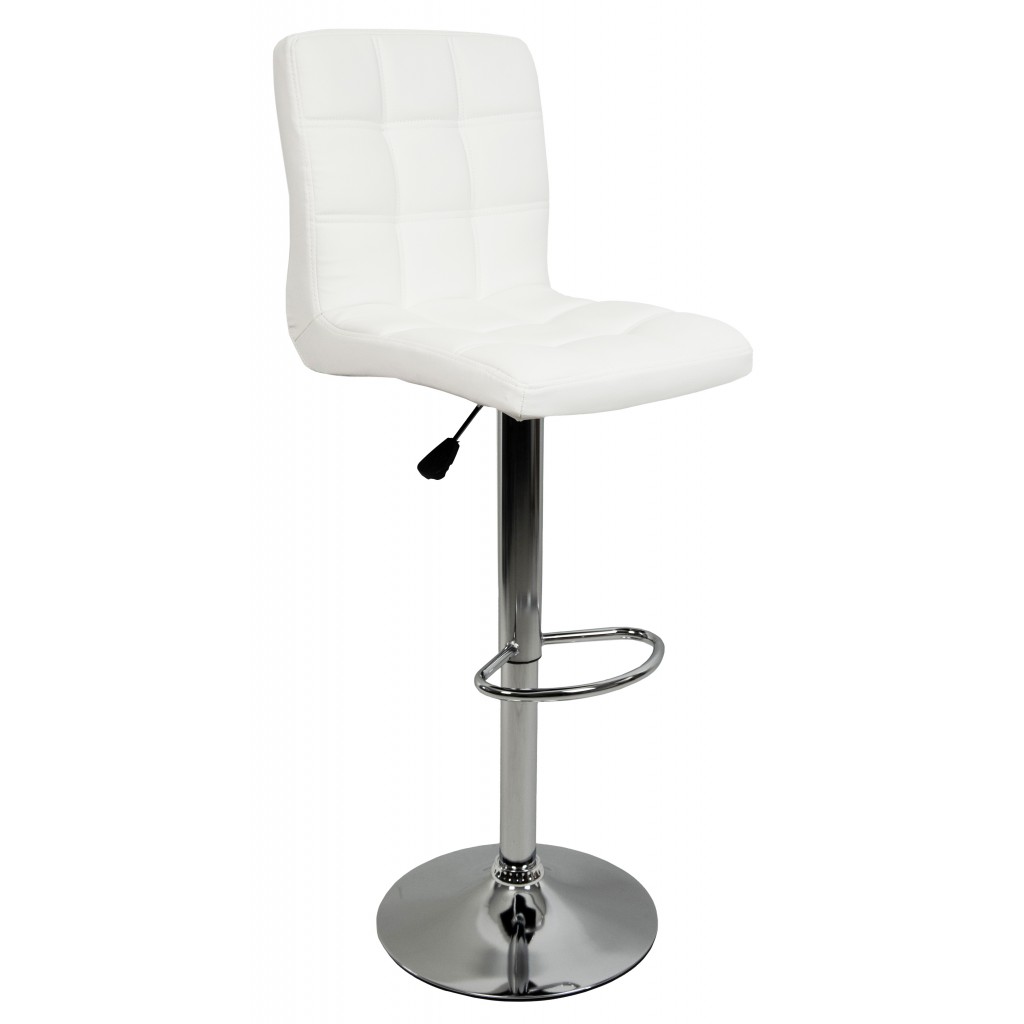 

Барний стілець зі спинкою Bonro B-1021 білий