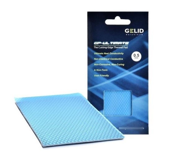 

Теплопроводная прокладка Gelid GP-Ultimate 90x50x0.5 mm (TP-GP04-A) синий