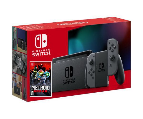 

Nintendo Switch Gray (Upgraded version) + Игра Игра Metroid Dread (русская версия)