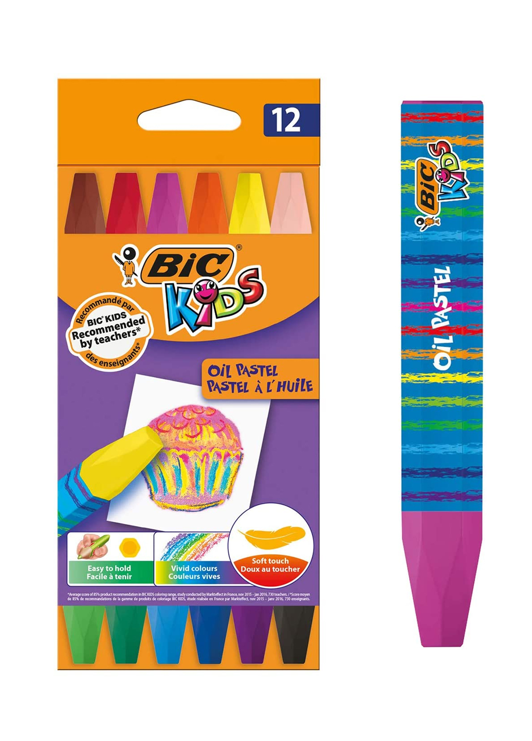 

Маслянные карандаши-мелки для детей BIC разноцветный CO-550169