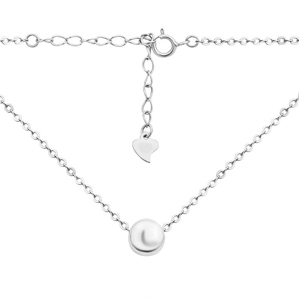 

Серебряное колье в якорном плетении 000132391 40 размера