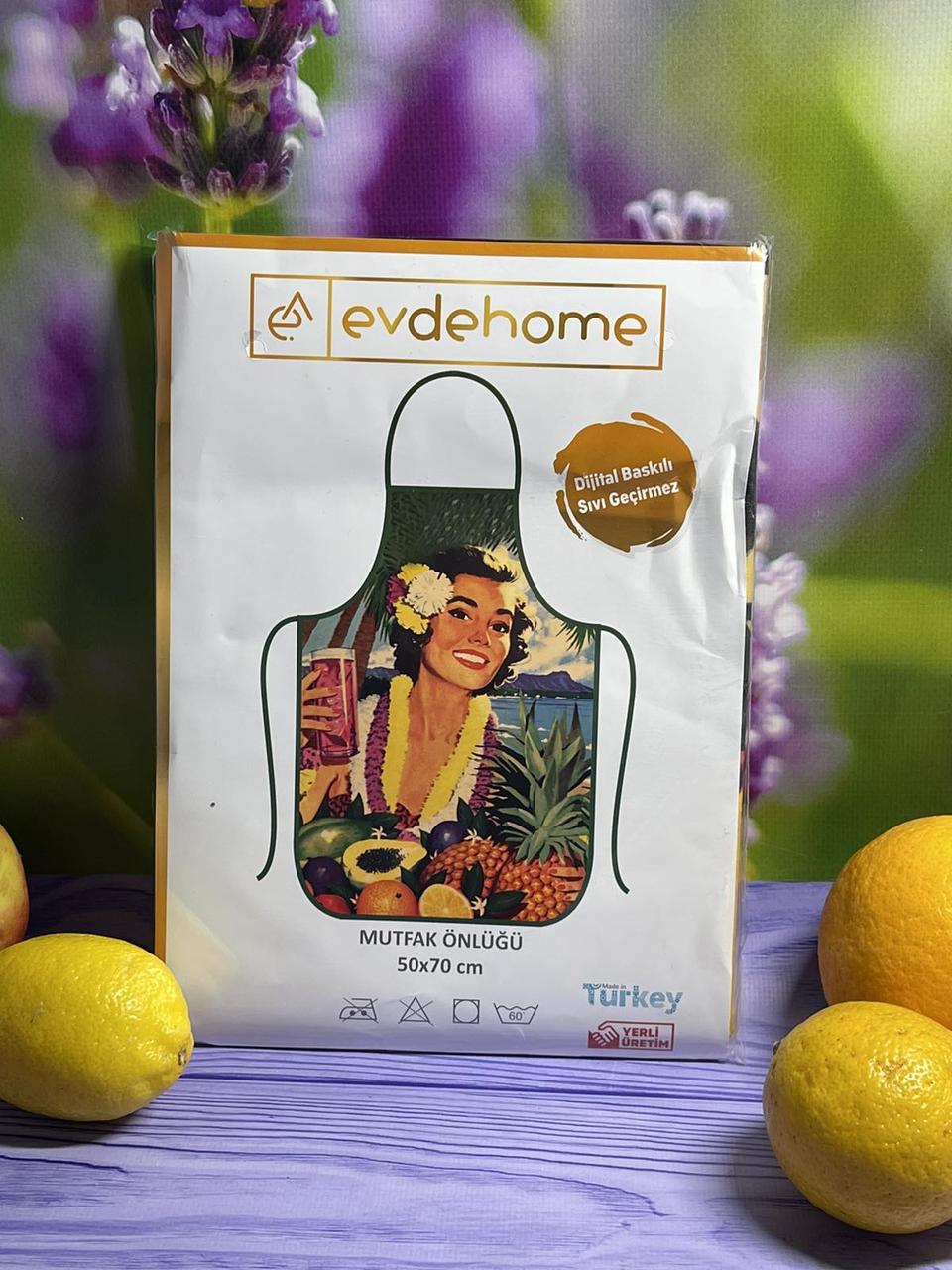 

Фартук Evdehome кухонный 50х70 см с рисунком Hawai