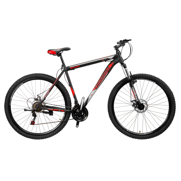 

Велосипед CrossBike Shark 29" 17" Черный-Красный-Серый