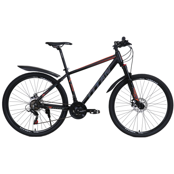 

Велосипед Titan Drag 29" 21" Черный-Неоновый оранжевый