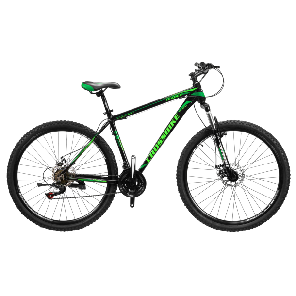 

Велосипед CrossBike Leader 29" 19" Черный-Зеленый