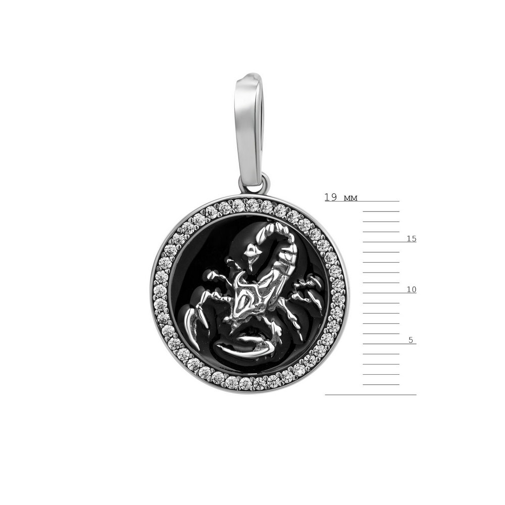 

Серебряный кулон ins:фианит IM-6938 р-