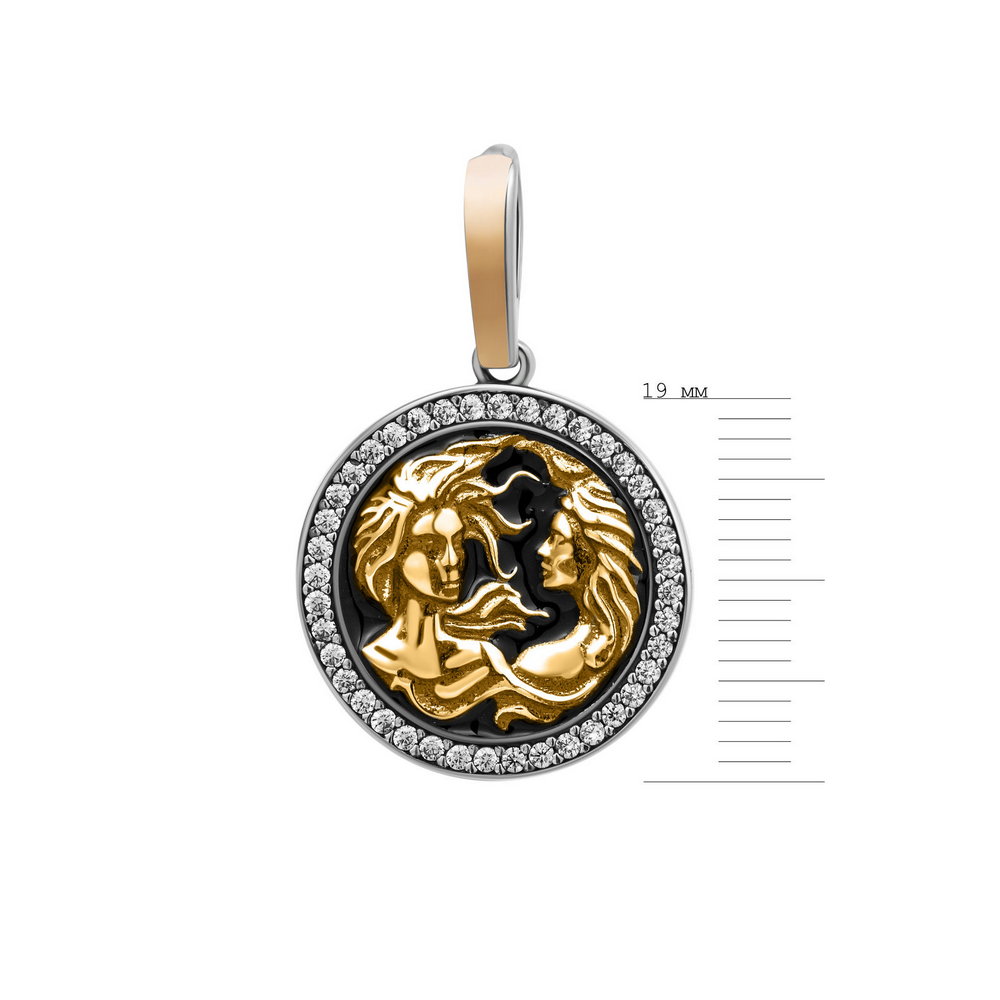

Серебряный кулон ins:фианит IM-6919 р-