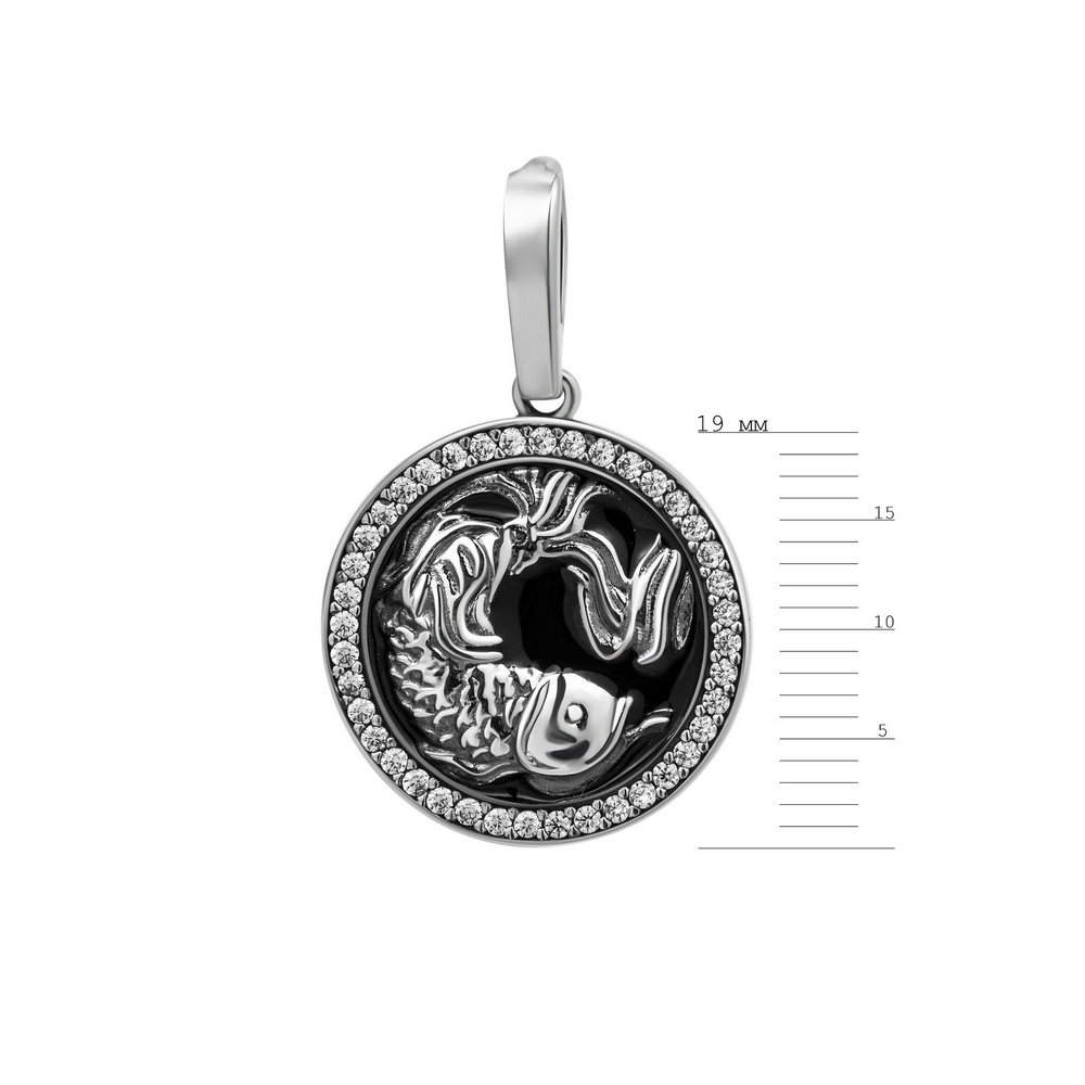 

Серебряный кулон ins:фианит IM-6937 р-