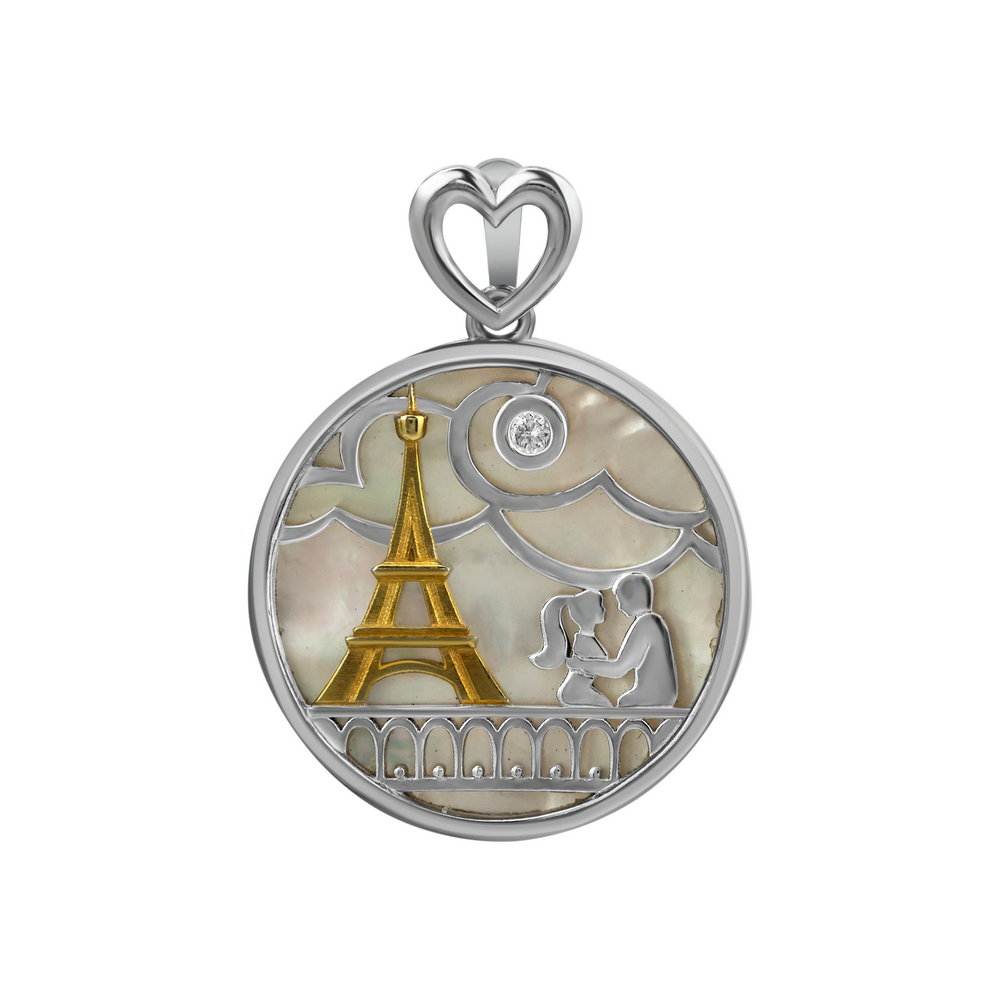 

Серебряный кулон ins:фианит IM-6963 р-