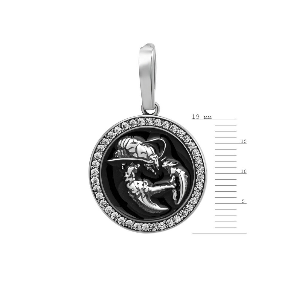 

Серебряный кулон ins:фианит IM-6935 р-