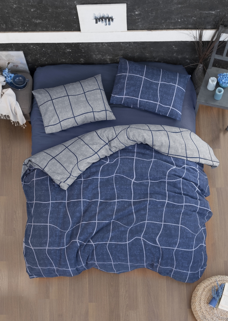 

Комплект постельного белья Евро FIRST CHOICE сатинAdonis denim m017291
