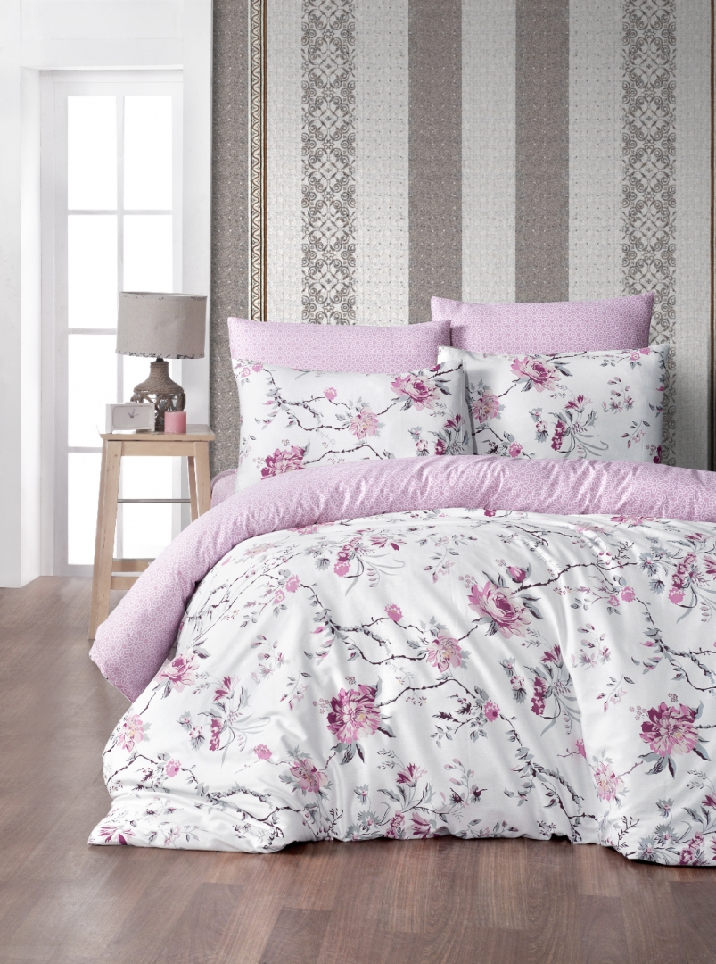 

Комплект постельного белья FIRST CHOICE сатин Евро eva pink m017540