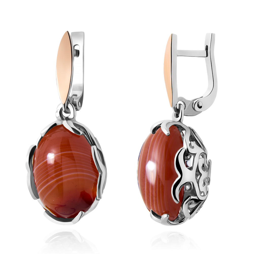 

Серебряные серьги ins:сардоникс IM-5568 р-