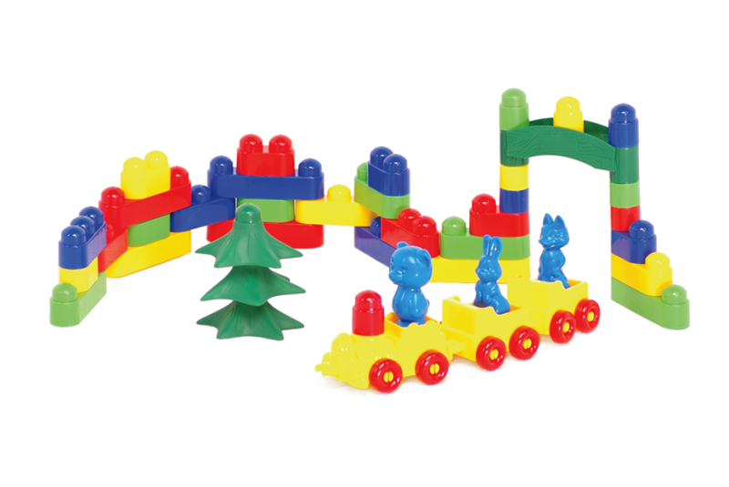 

Пластиковый конструктор Colorplast Мастер Блок №2 54 деталей