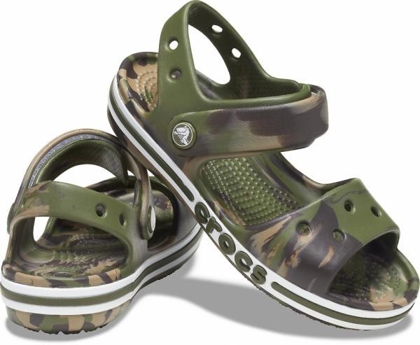 

Босоножки Crocs Bayaband Marbled, J1, хаки, 32-33