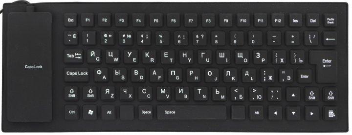 

Универсальная многофункциональная гибкая силиконовая клавиатура USB UKC Flexible Keyboard X3 от USB черный