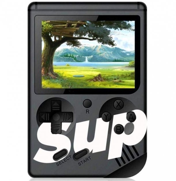 

Ігрова приставка Sup game box портативна ретро приставка консоль з додатковим джойстиком, 400 ігор чорна
