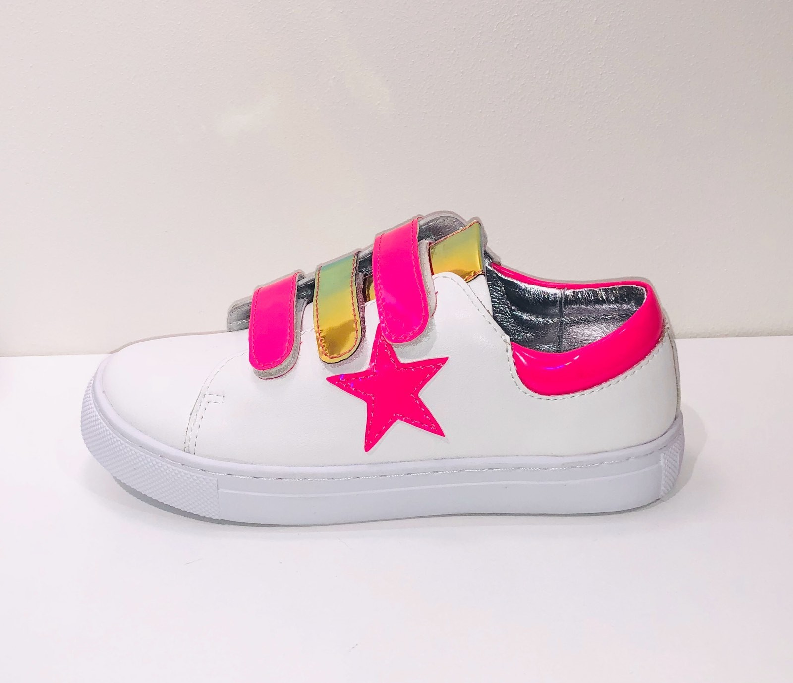 

Кеды для девочек EVIE shoes Saba Pink Star 28 Белые (122-21K 28)