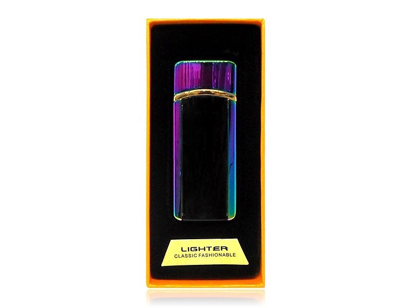 

​Аккумуляторная электро импульсная спиральная USB зажигалка Lighter L-15628 Fiolet