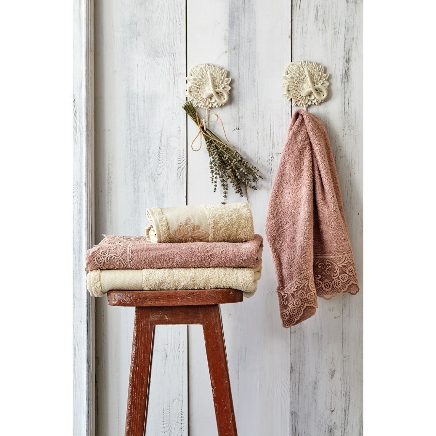 

Набор полотенец Karaca Home - Valeria Rose-Gold 2020-2 50*90+85*150