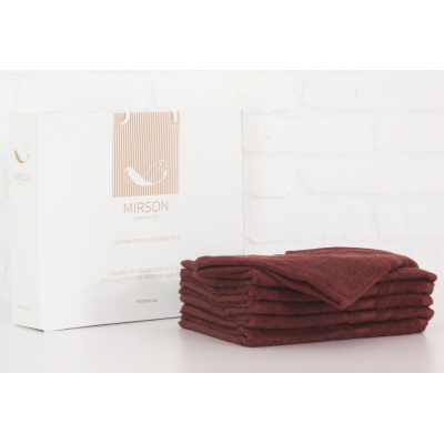 

Полотенце MirSon набор банный №5071 Elite SoftNess Brown 50х90 6 шт