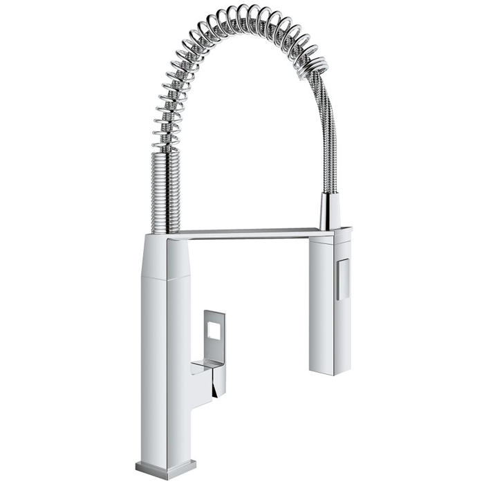 

Смеситель для кухни Grohe Eurocube с выдвижным изливом, хром