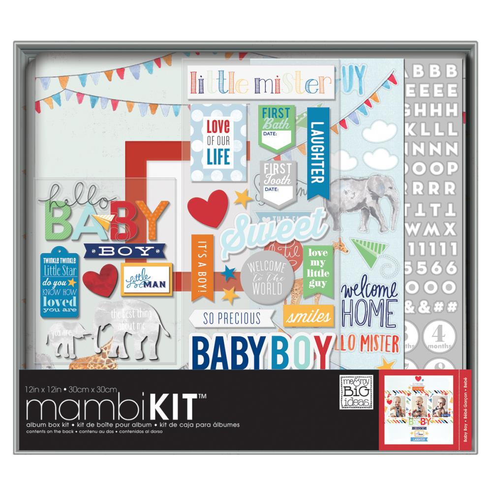 

Набор для скрапбукинга Me and My Big Ideas Cool Baby Boy Kit, 30*30 см, артикул BOX-85