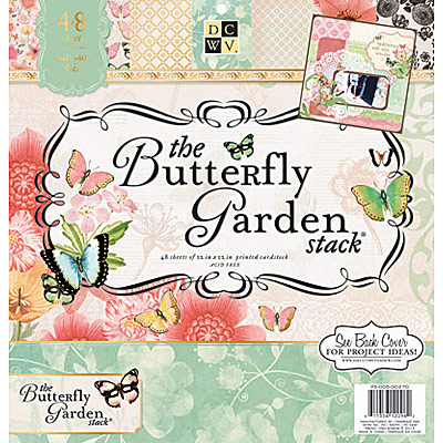 

Набор бумаги DCWV Butterfly Garden, 30х30 см,24 листа, артикул PS-005-00270