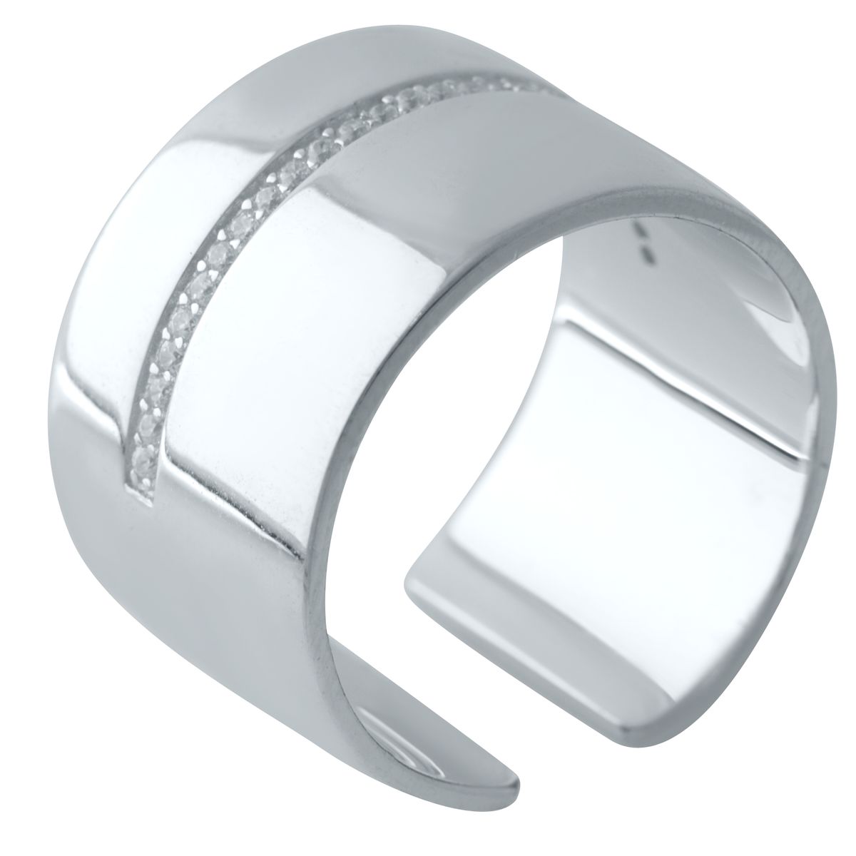 

Серебряное кольцо SilverLine с фианитами 19 размер