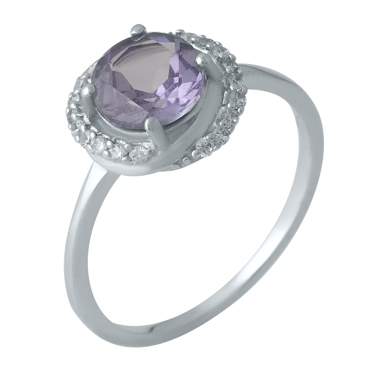 

Серебряное кольцо SilverLine с олександритом 18 размер