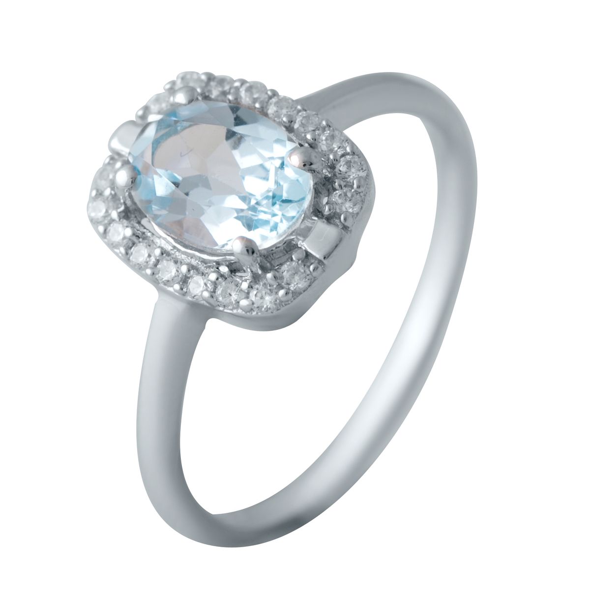 

Серебряное кольцо SilverLine с натуральным топазом 18 размер
