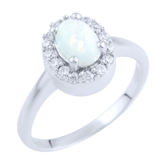 

Серебряное кольцо SilverLine с опалом 18 размер