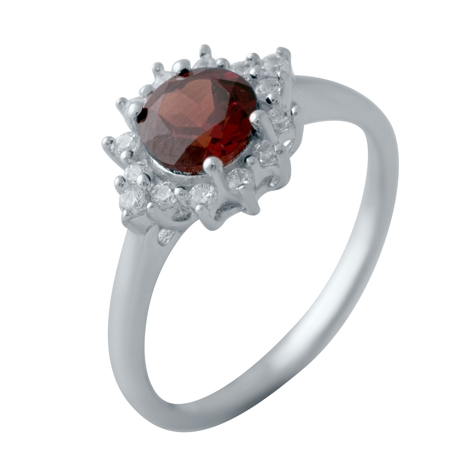 

Серебряное кольцо SilverLine с натуральным гранатом 3.708ct 17.5 размер