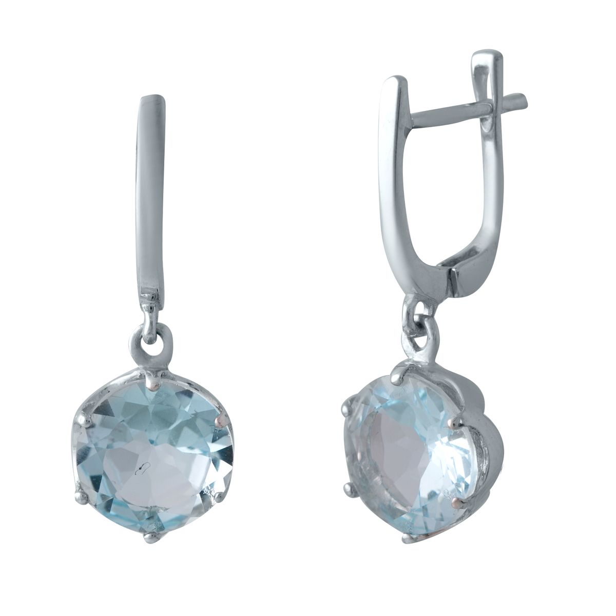 

Серебряные серьги SilverLine с натуральным топазом 6.5ct