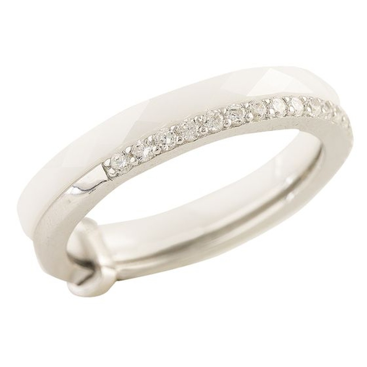 

Серебряное кольцо SilverLine с керамикой 18 размер