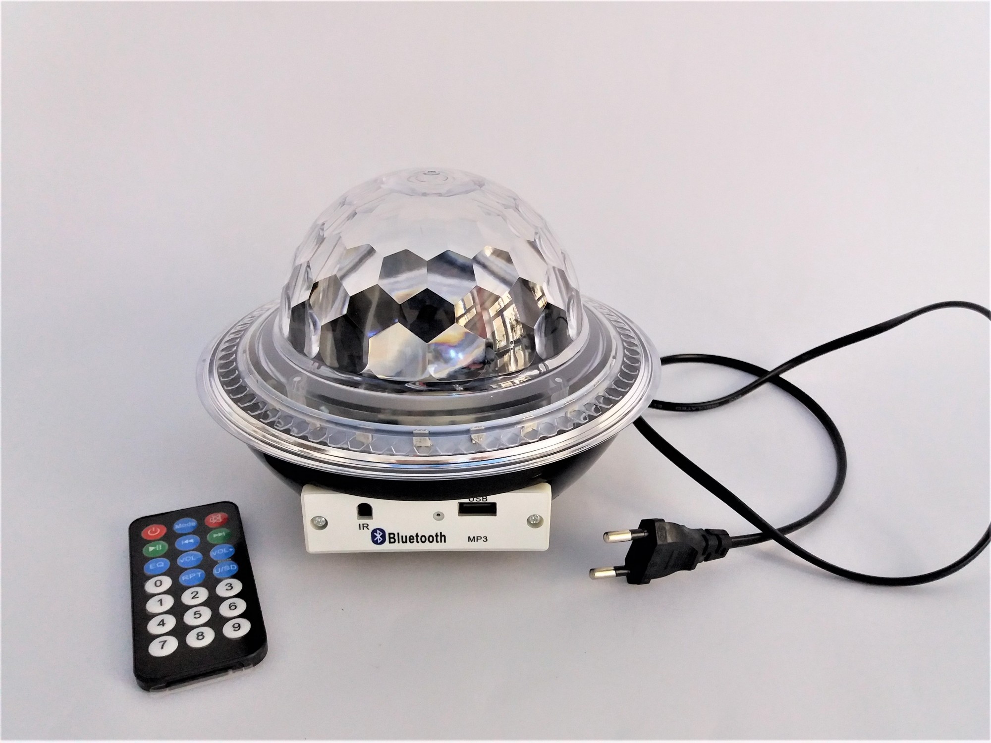 

Диско -шар RGB Crystal Magic Ball Bluetooth MP3 с динамиками ДУ